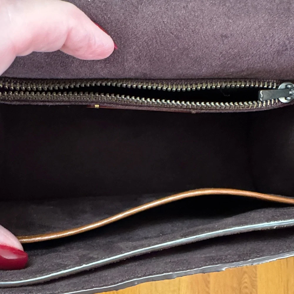 Coach Rare Exotic Top Handle Parker Bag Suede interior PRISTINE - Picture 12 of 16